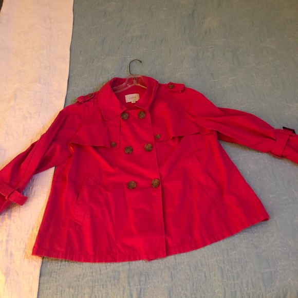 LOFT Jackets & Blazers - Bright pink jacket LOFT Jackets & Blazers - Bright pink jacket
